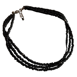 Silpada Multi-Strand Black Necklace